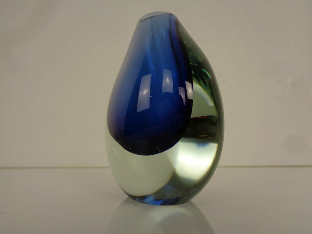 Murano Sommerso Glass Vase, Italy, 1960s photo vintage