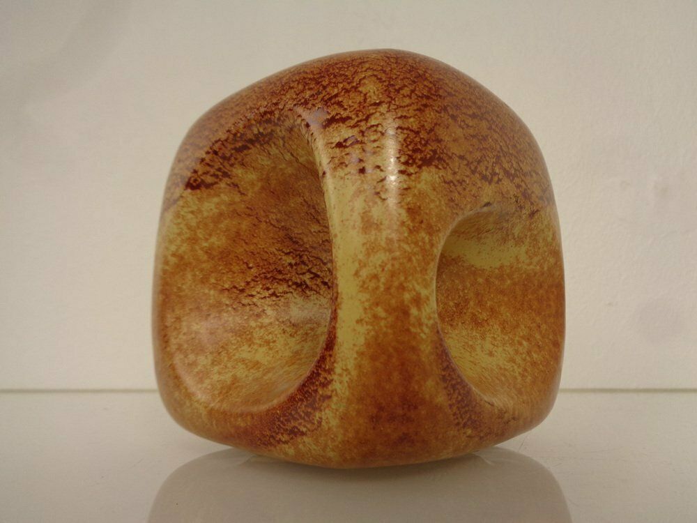 Italian Ceramic Cube Vase By Roberto Rigon For Bertoncello, 1960s photo 230.0