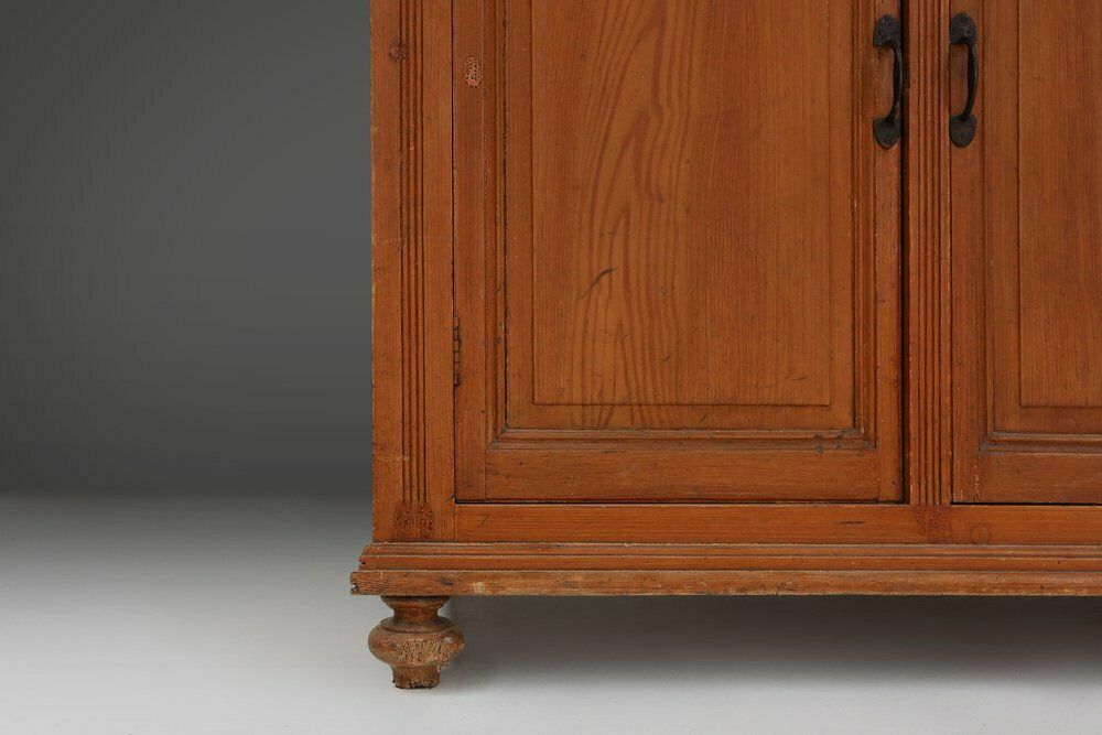 5622.0 12 Door Monastery Or Display Cabinet In Pine, Belgium, 1890s photo