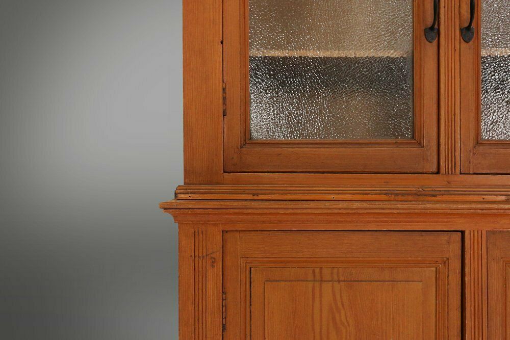 photo vinterior 12 Door Monastery Or Display Cabinet In Pine, Belgium, 1890s