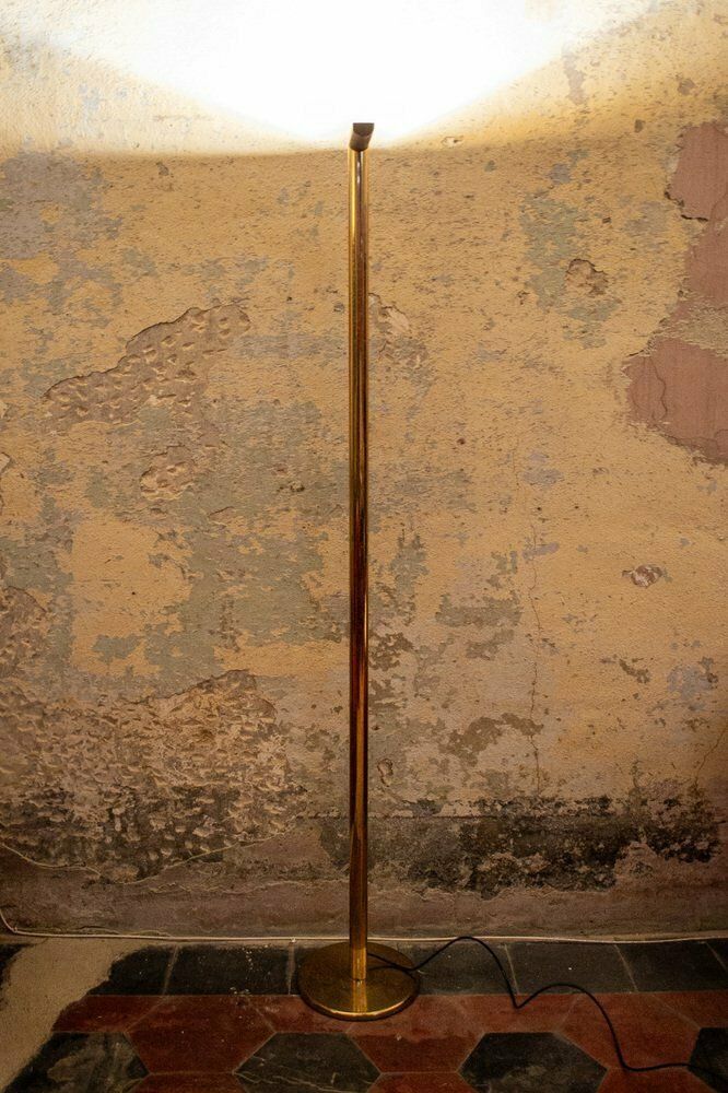 Italiaanse Messing Halogeenvloerlamp, Jaren 1970 photo furniture