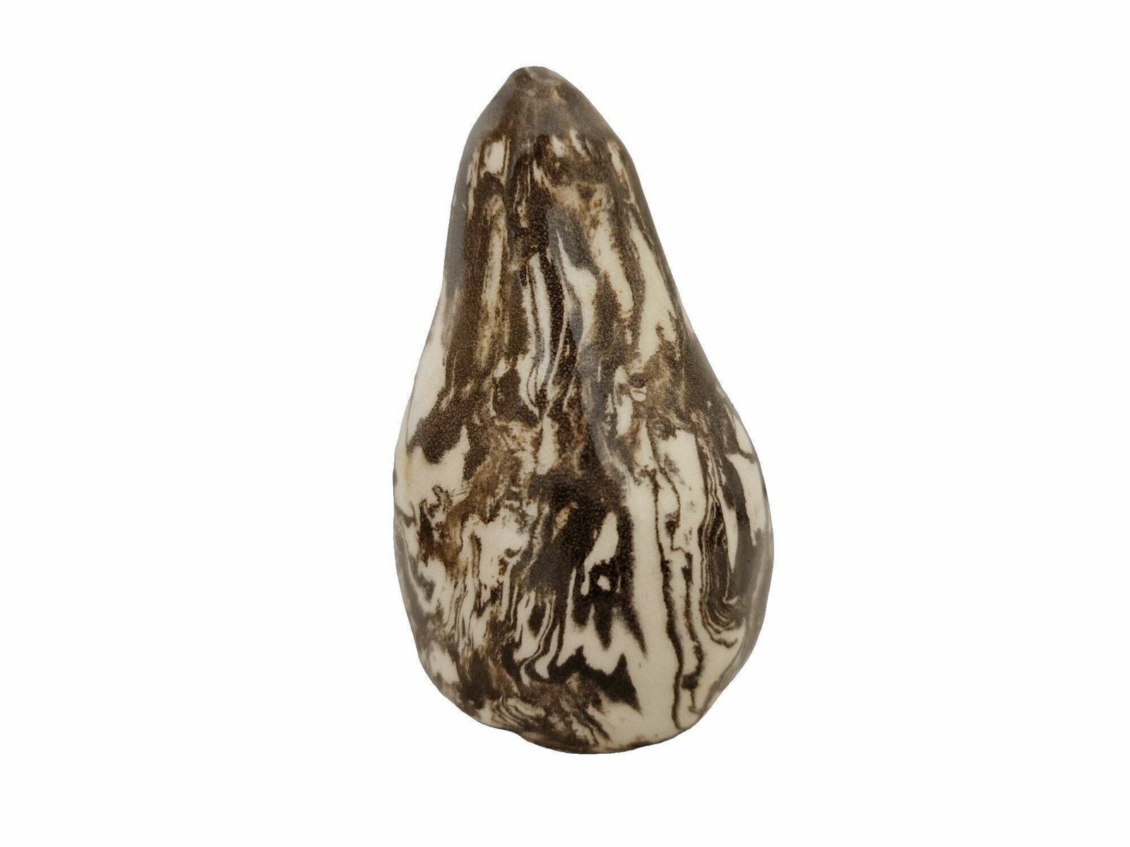French Jaspe Pottery Pear Collection From Apt, Set Of 3, Hand Crafted Marbled Ceramic Trompe L'oeil Faux Fruit photo buy