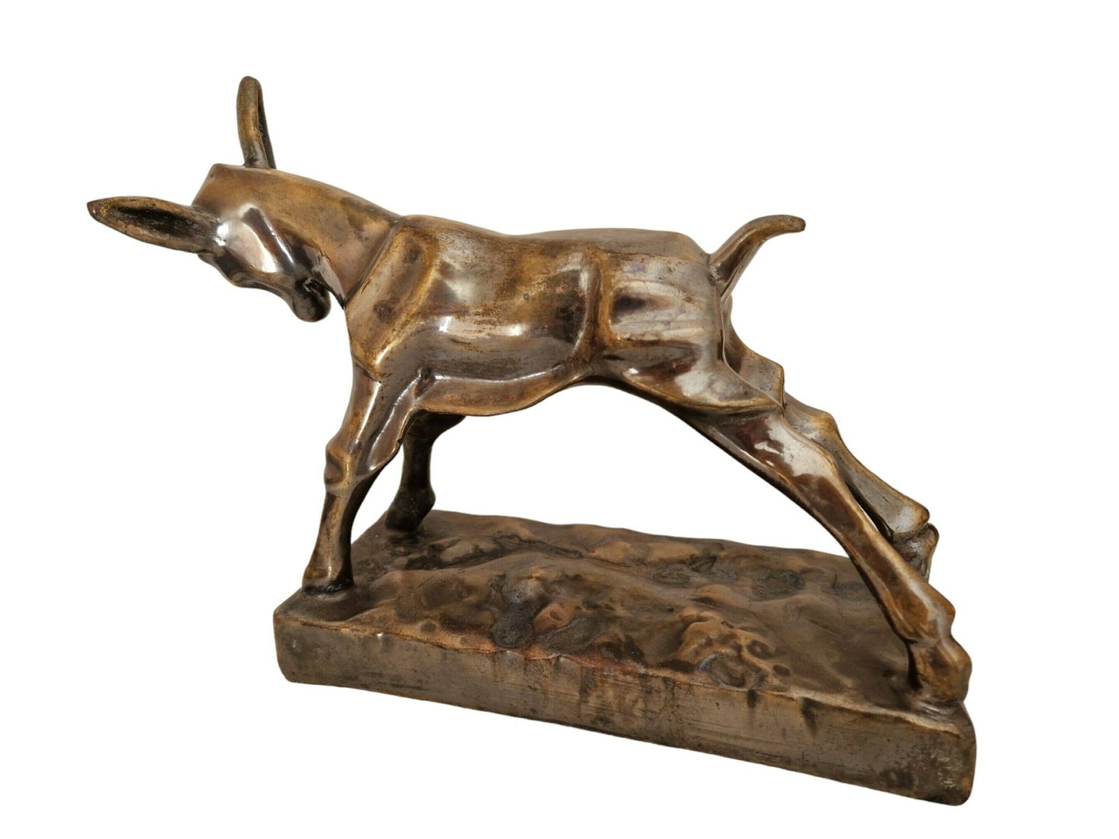 Mid Century Goat Kid Sculpture, Farm Animal Art, Country Home Decor photo buy