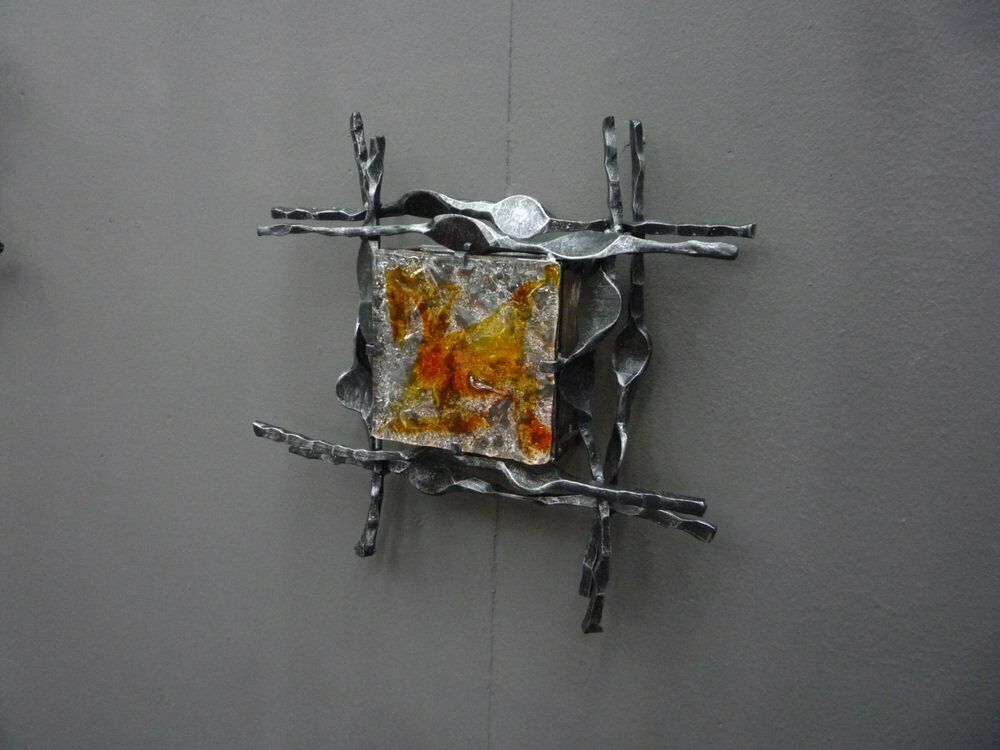 Large Brutalist Wall Lamps By Tom Ahlström & Hans Ehrlich, 1960s Set Of 2 photo 1874.0