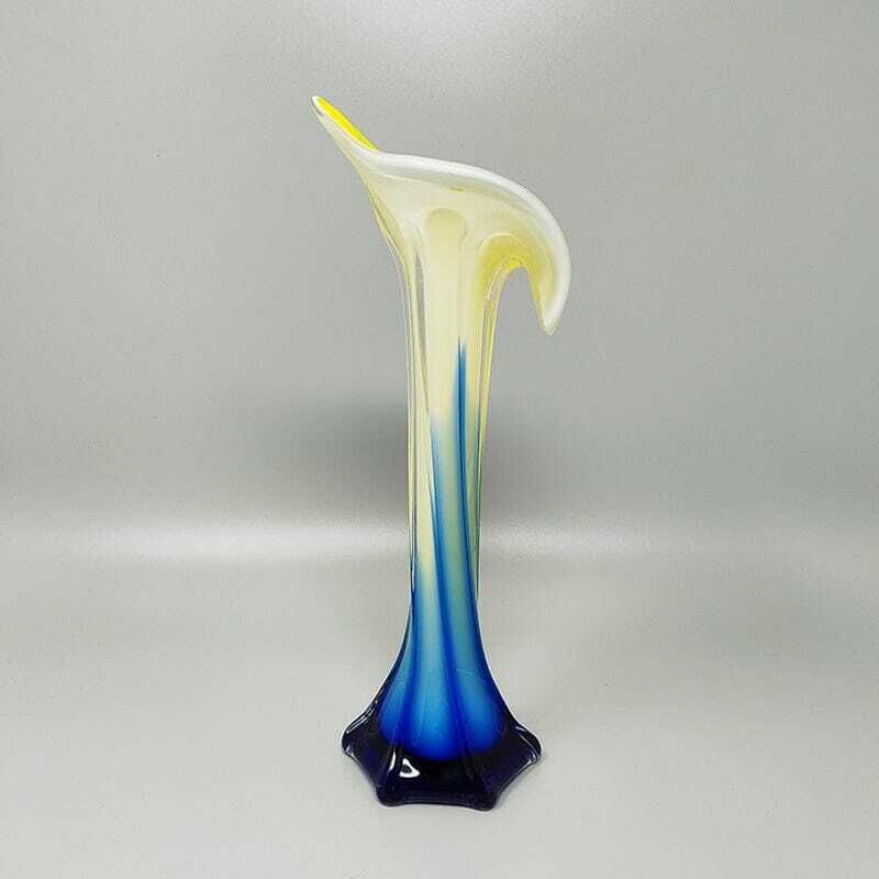 1960s Astonishing Jack In The Pulpit "Calla Lily" Vase In Murano Glass. photo 306.0