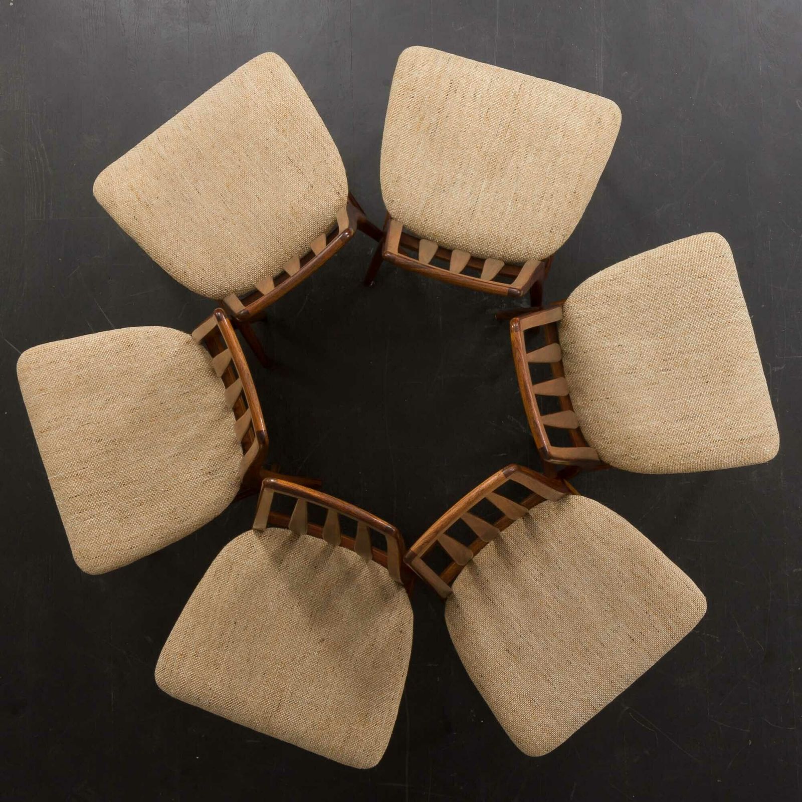 photo vintage Danish Rosewood Dining Chairs Eva By Niels Koefoed For Koefoeds Hornslet, 1960s