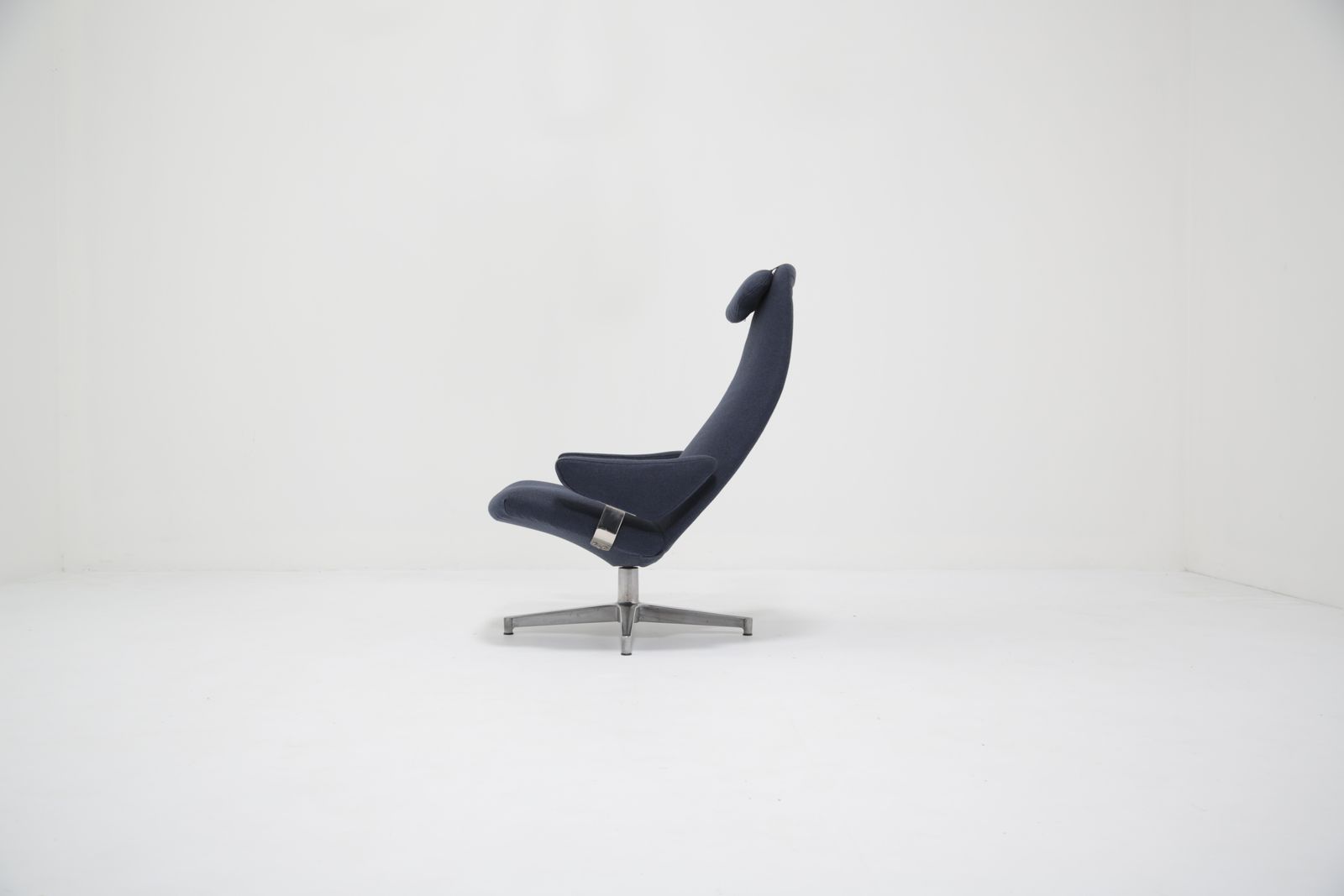 Beklede Draaibare Lounge Fauteuil "Contourette Roto" Van Alf Svensson Voor Dux, Zweden, Jaren 1960. photo Meubels