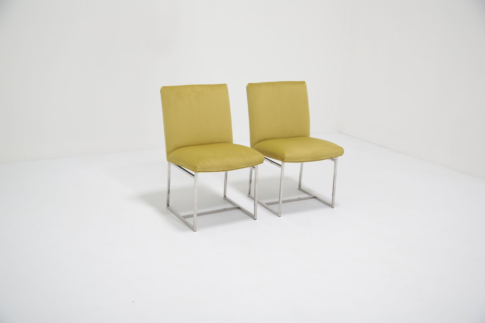 1995.0 Set Of 6 Upholstered Dining Chairs, Attributed To Milo Baughman, USA, 1970s. photo
