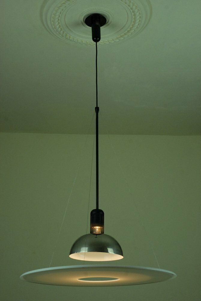Vintage Frisbi 850 Pendant Lamp By Achille Castiglioni For Flos, 1980s photo for sale