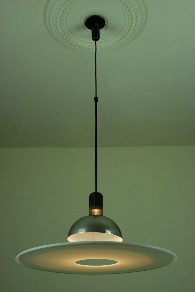 Vintage Frisbi 850 Pendant Lamp By Achille Castiglioni For Flos, 1980s photo vinterior