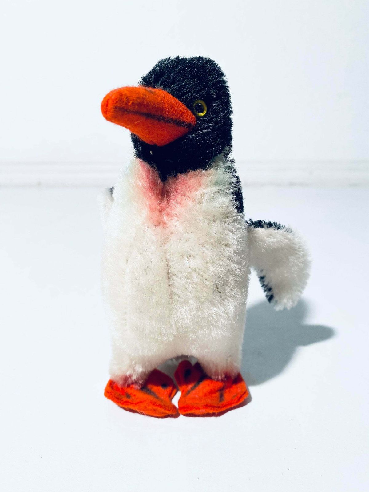Hermann Stuffed Penguin Toy / 1960s Vintage / Germany photo furniture