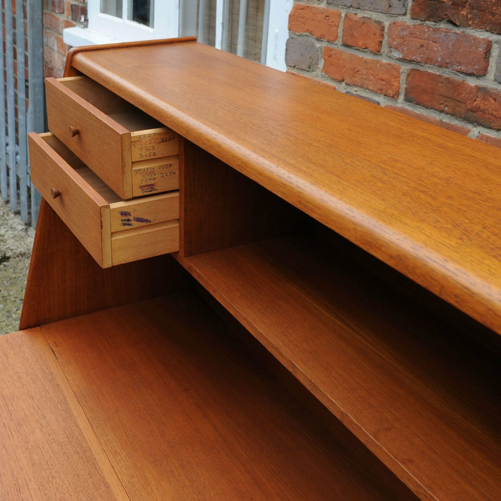 Vintage Danish Bureau/ Desk By Arne Hovmand Olsen For Mogens Kold, 1960s photo vinterior