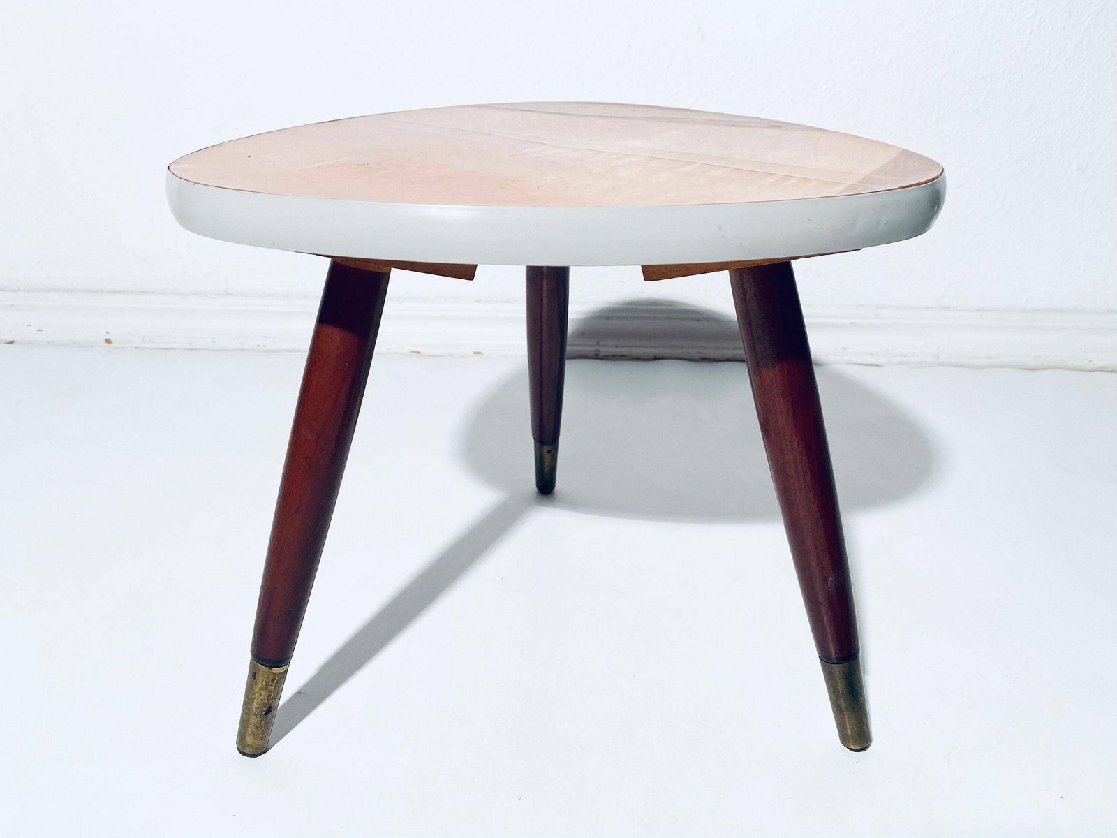 Elegant Mid Century Wooden Planter Table / 1950s 1960s Rockabilly Style photo 110.0