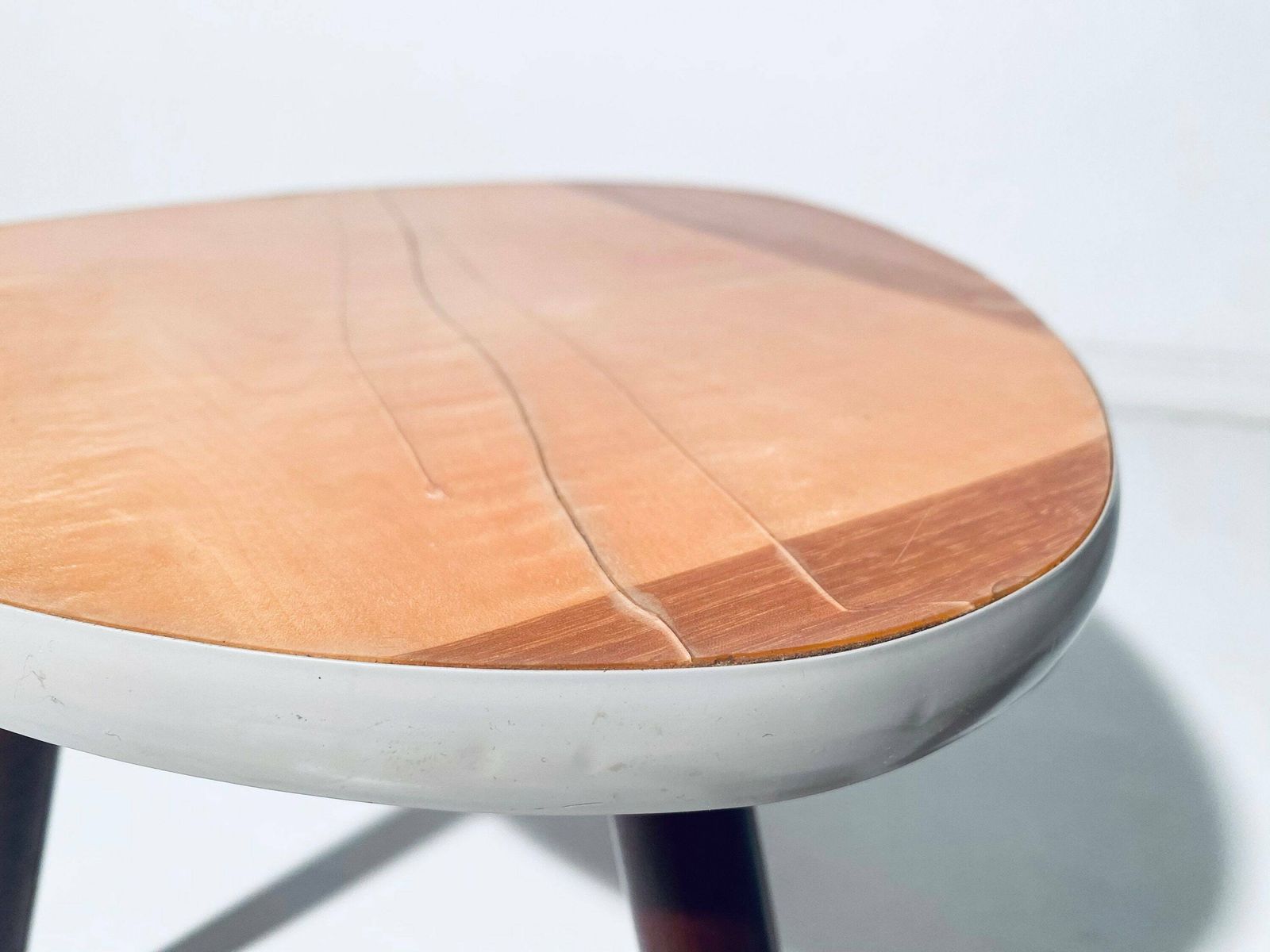 Elegant Mid Century Wooden Planter Table / 1950s 1960s Rockabilly Style photo vintage