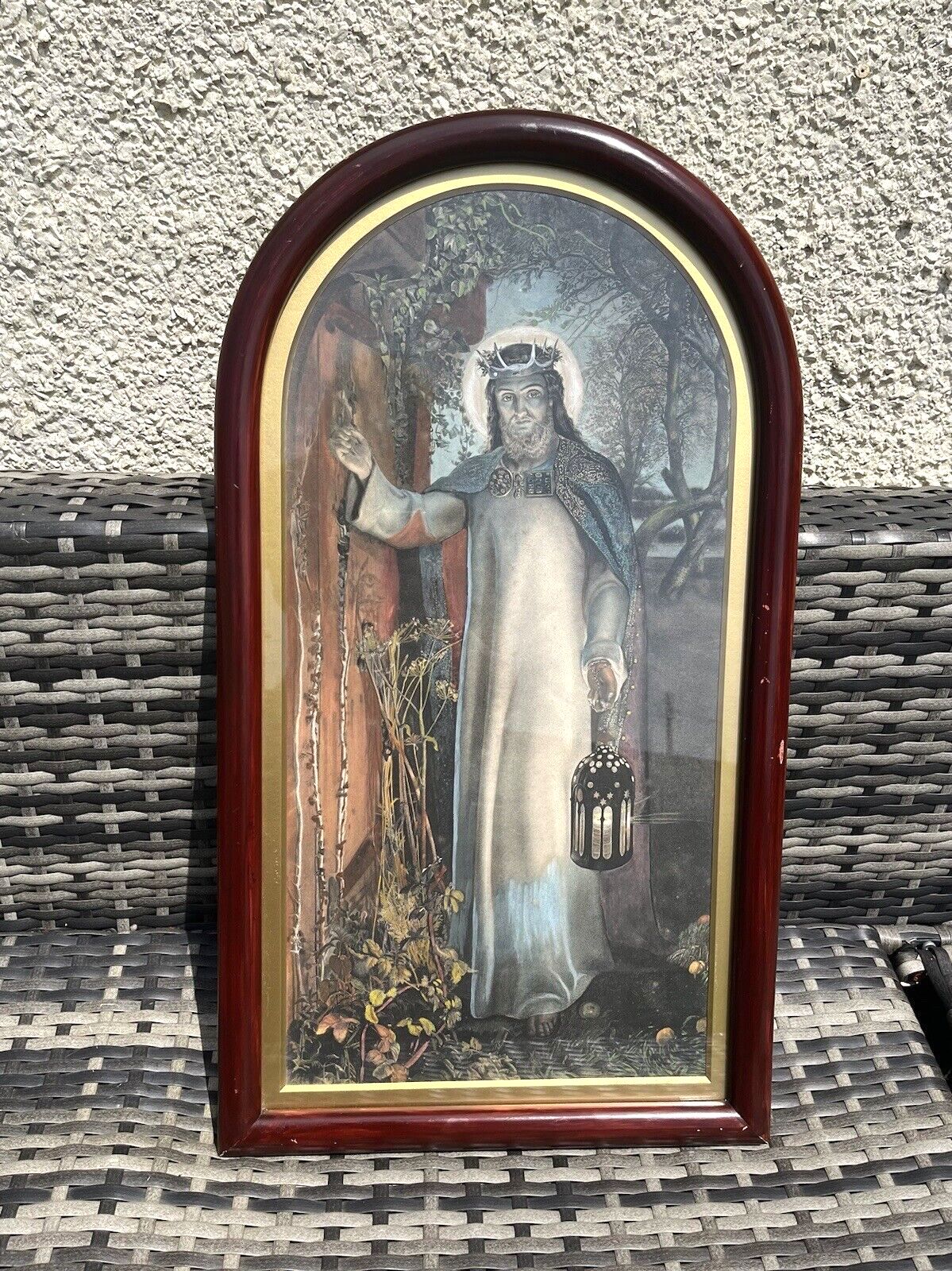 photo vintage 2 Framed Antique Pre Raphaelite Jesus Religious Ecclesiasrical Prints Light Of The World William Holman Hunt The Good Shepherd William Dobson