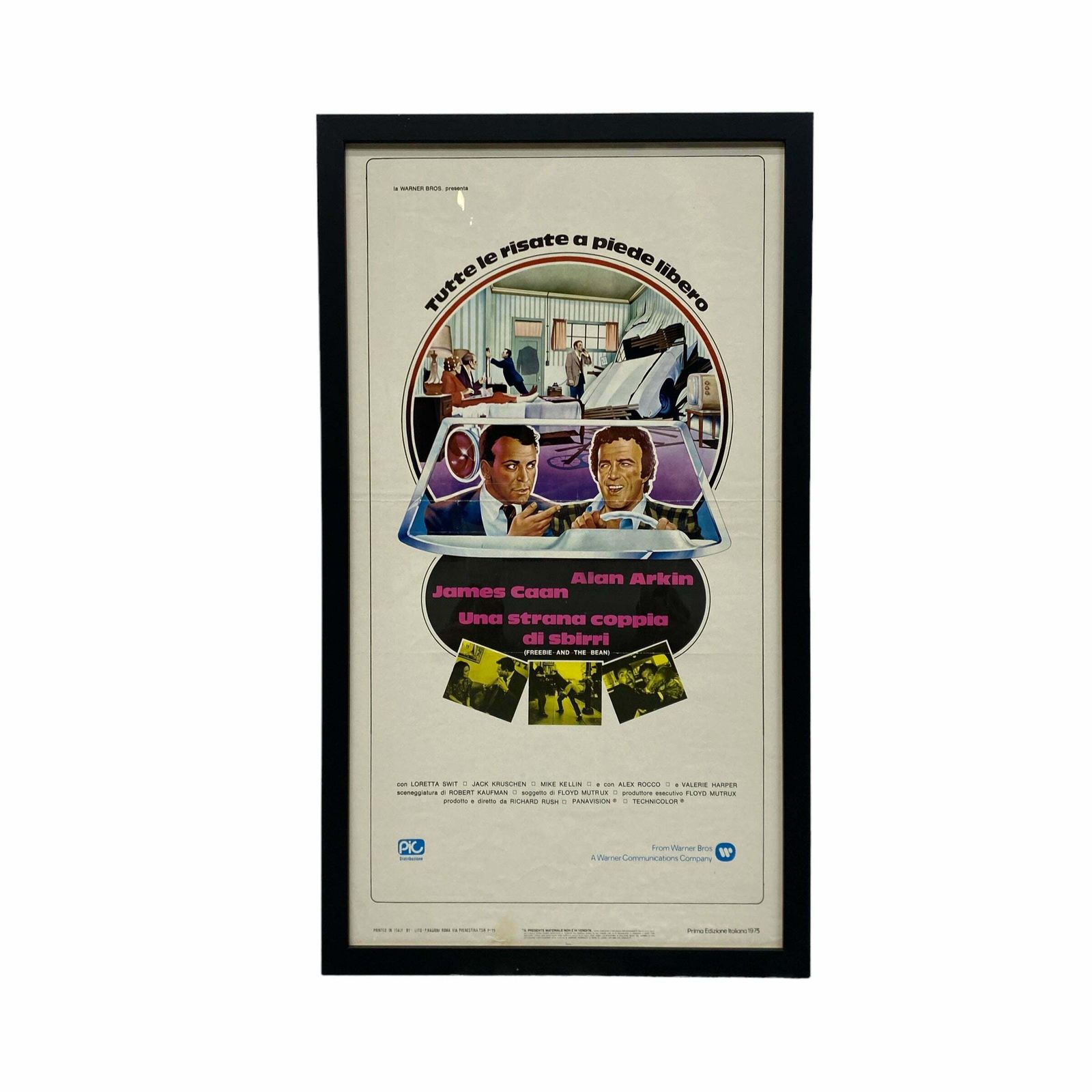 Movie Poster Freebie & The Bean 1970s photo for sale