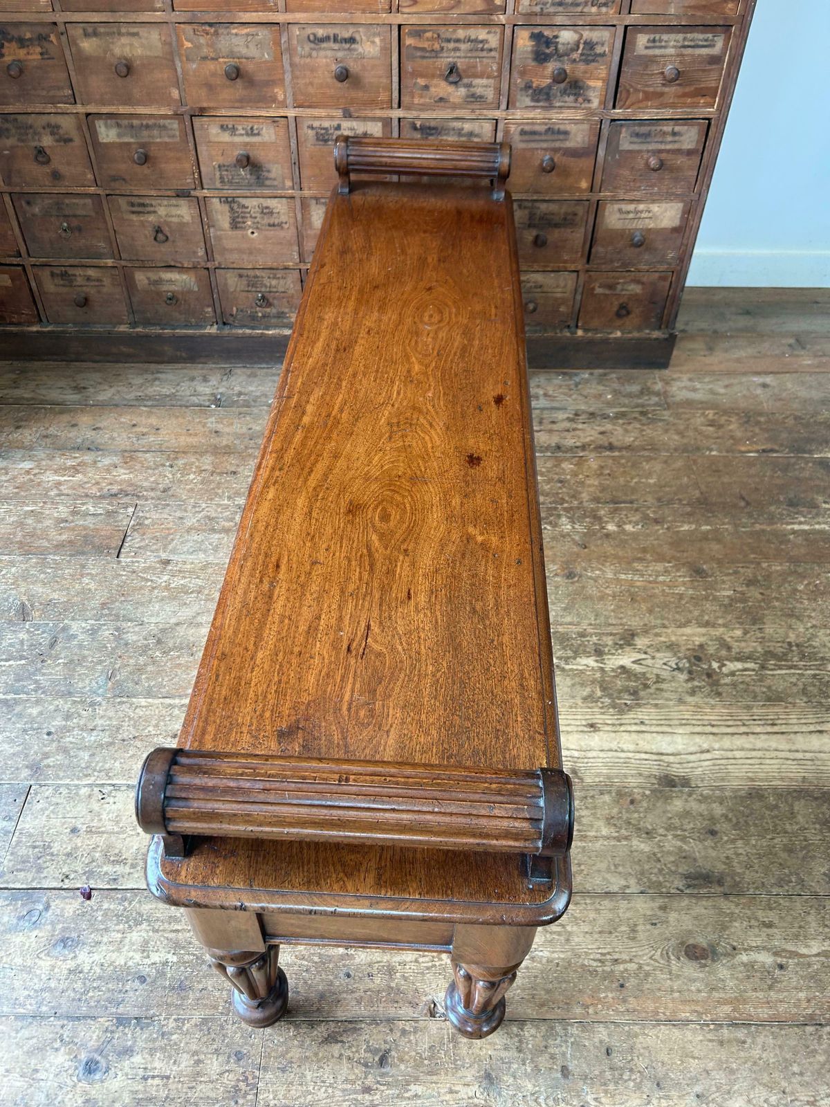 William Lv Mahogany Hall Bench In The Manner Of Gillows photo Furniture