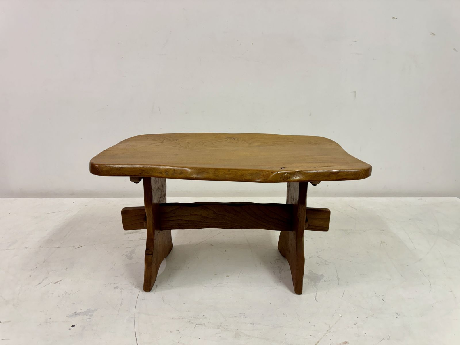 Mid Century Elm Side Table photo for sale