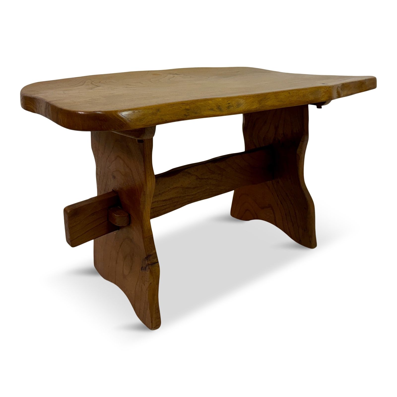 Mid Century Elm Side Table