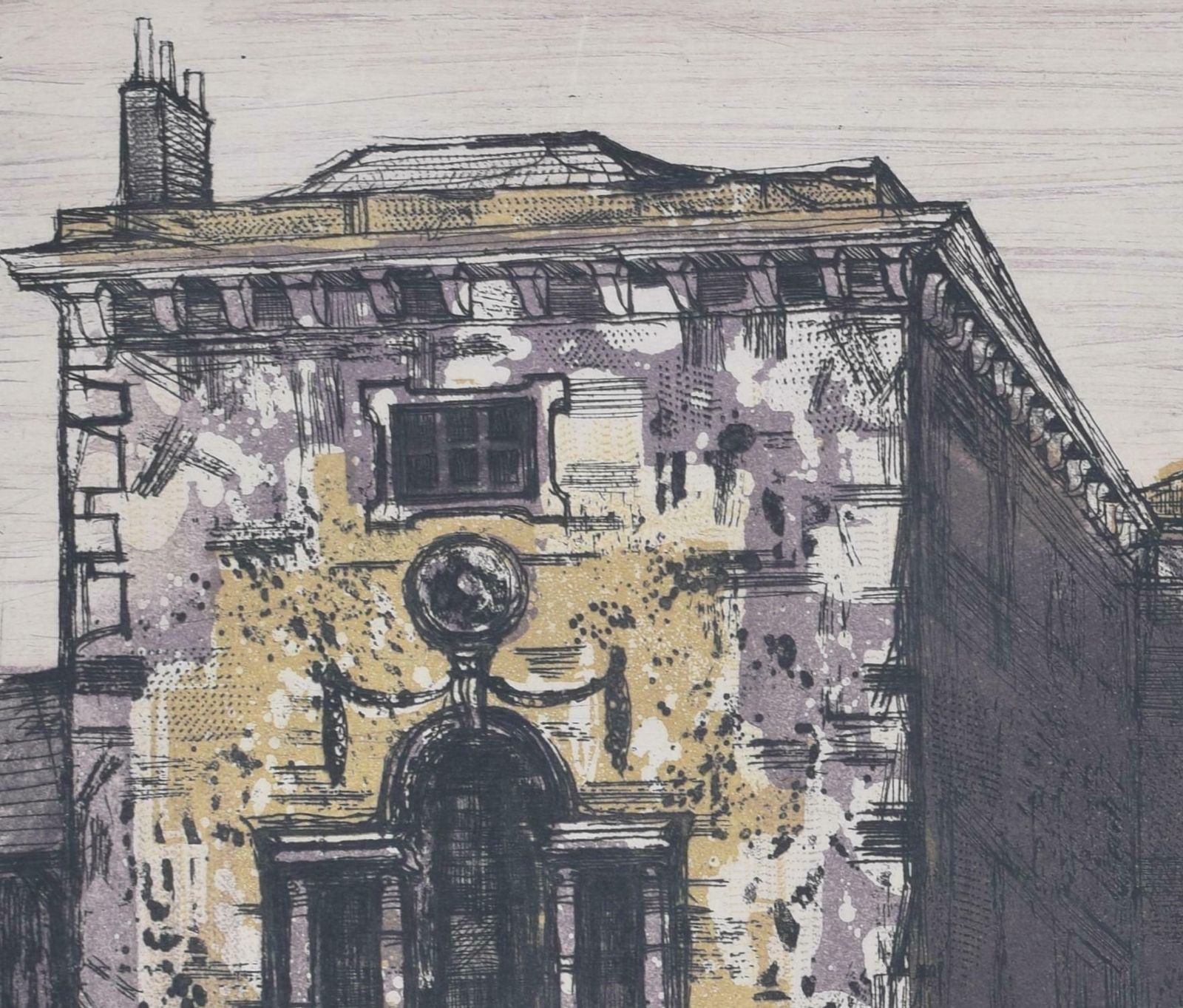 Richard Beer Worcester College, Oxford Lithograph By Richard Beer photo furniture