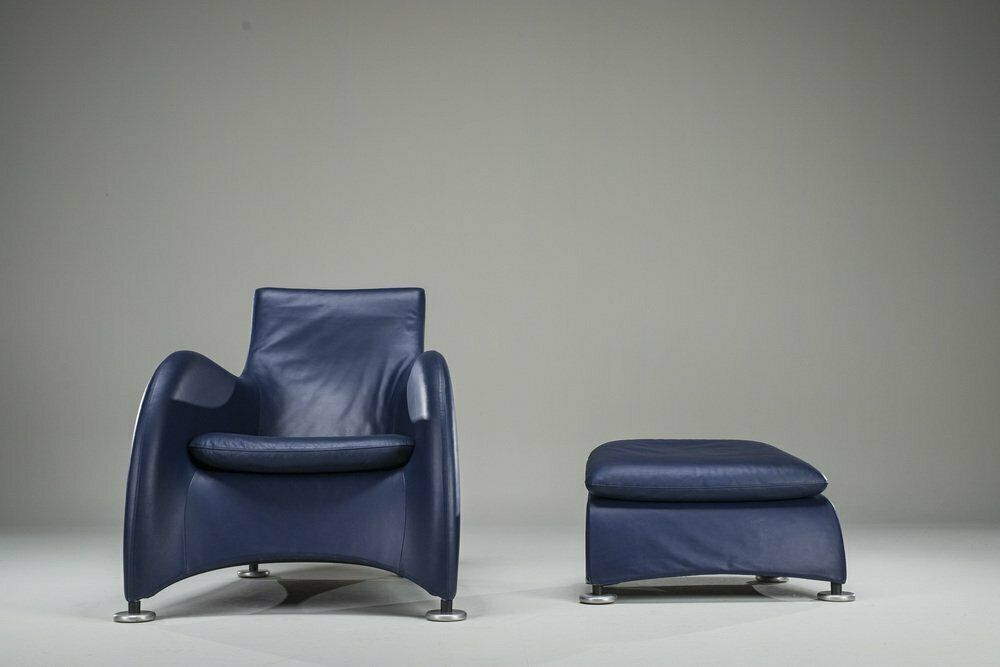 Loge Armchair & Footstool By Gerard Van Den Berg For Montis, 1990s, Set Of 2 photo Furniture