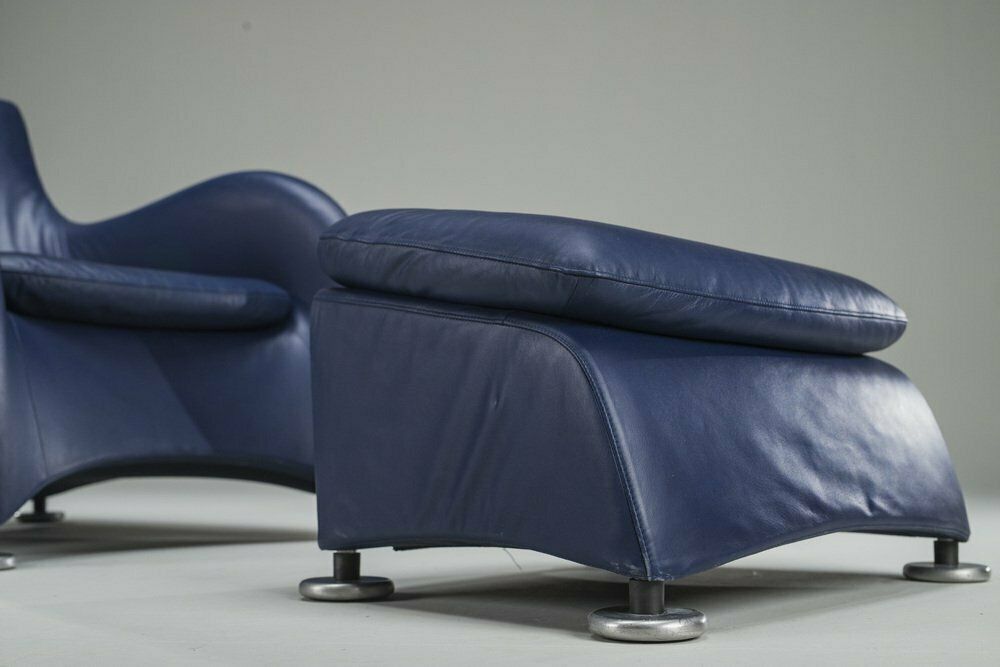 photo vinterior Loge Armchair & Footstool By Gerard Van Den Berg For Montis, 1990s, Set Of 2