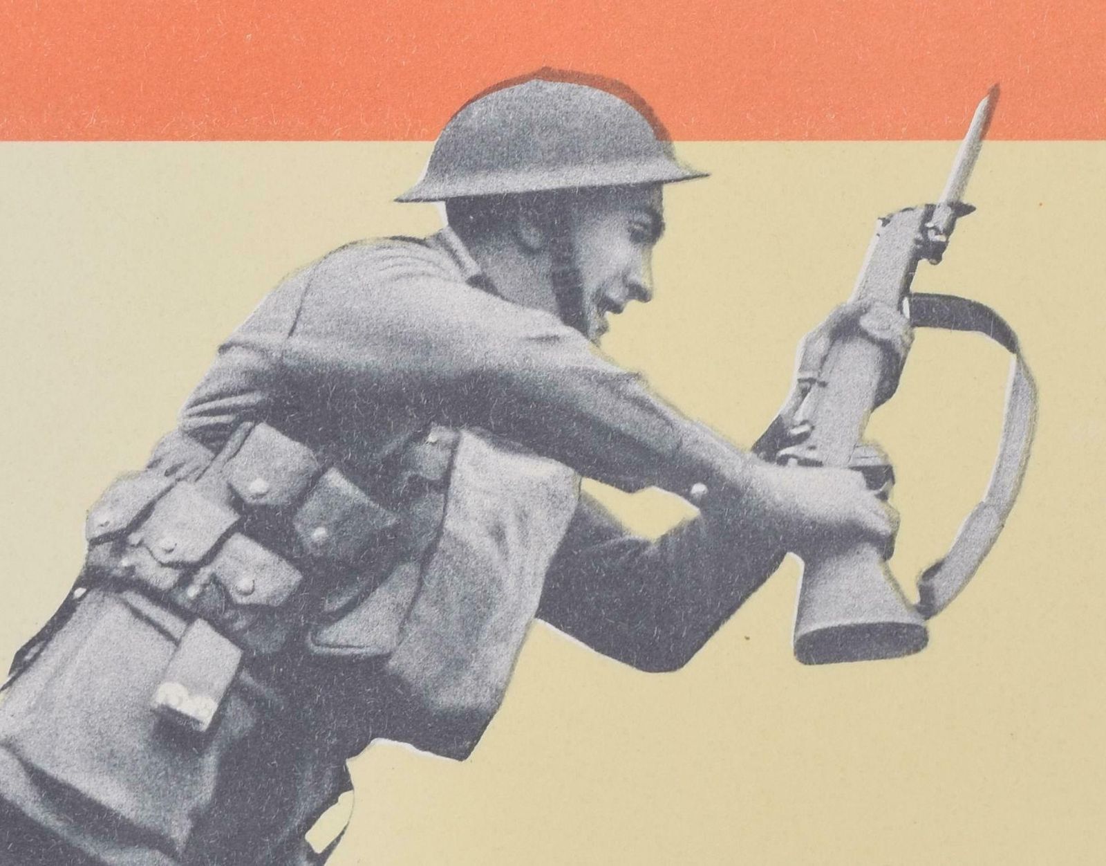 Back Them Up! Original Vintage Ww2 Soldiers Poster 1940 photo for sale