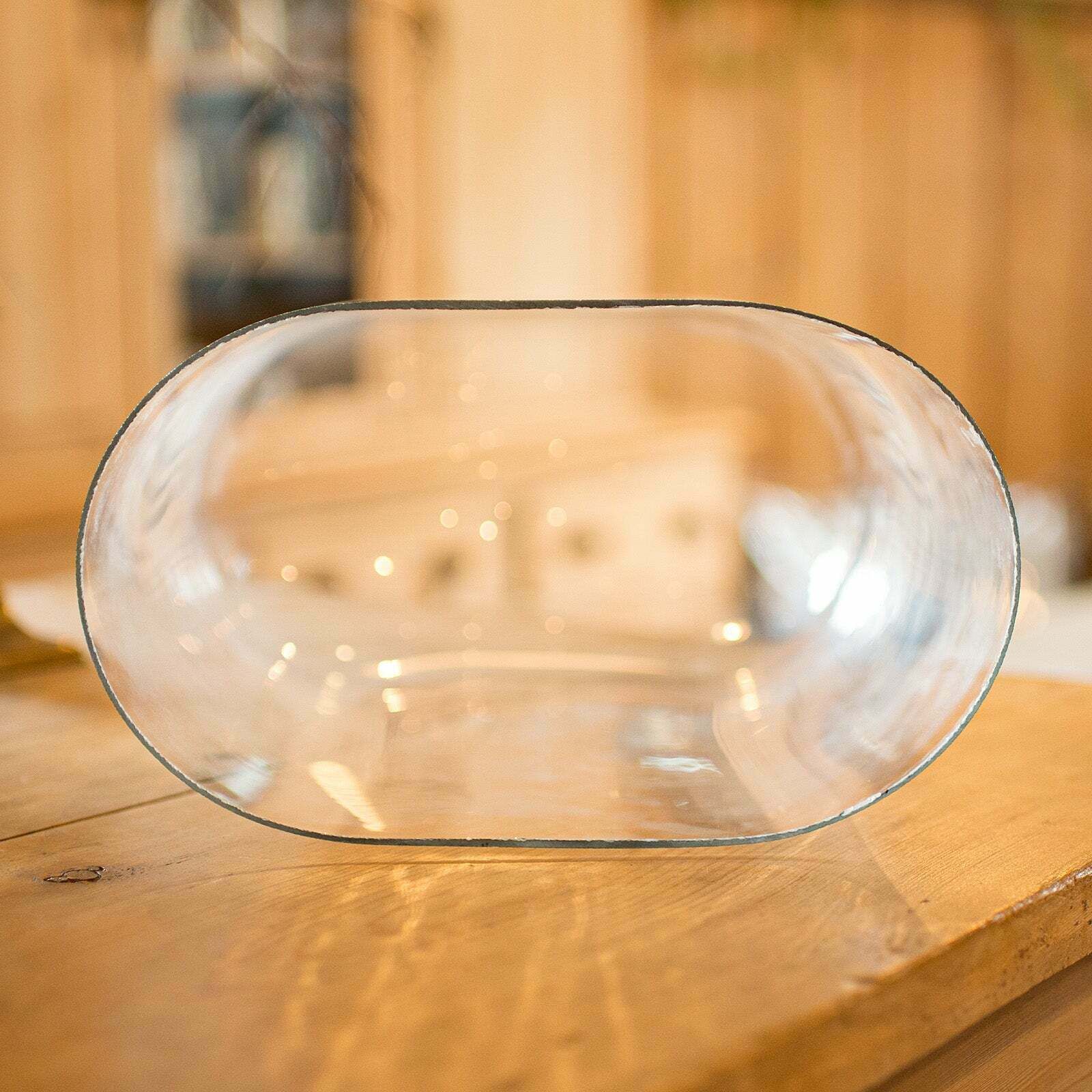 Antique Ovoid Display Dome English Glass Taxidermy Clock Showcase Victorian photo vintage