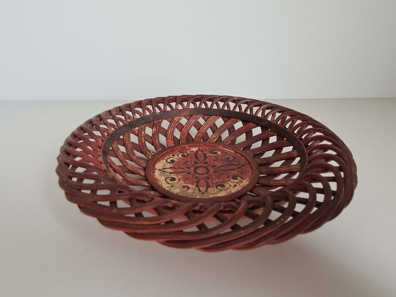 Ceramic Fruit Basket Or Pocket Tray/ 70s / French Ceramics / Artisanal Work / France / 20th Century photo Home Decor