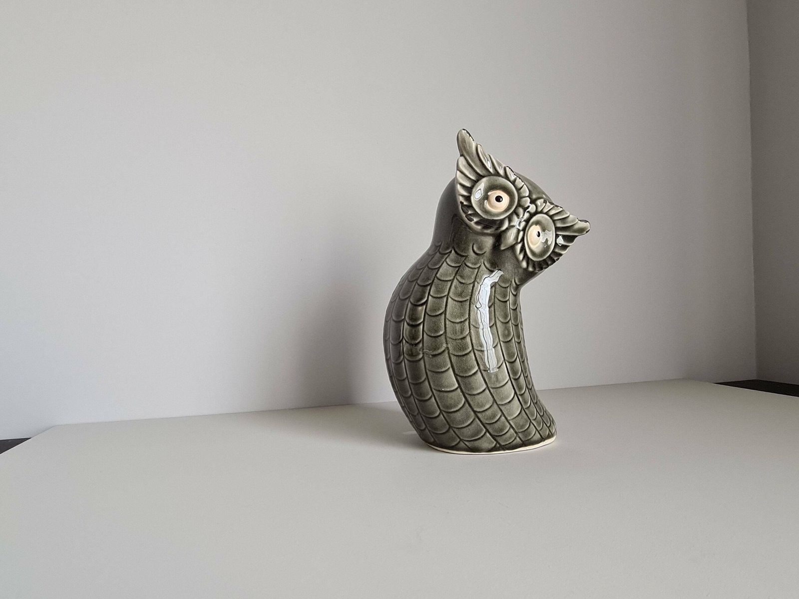 Owl Or Decorative Owl / Collection / Ceramic / Vintage / France / 60s / Mid Century / 20th Century / French Riviera photo for sale