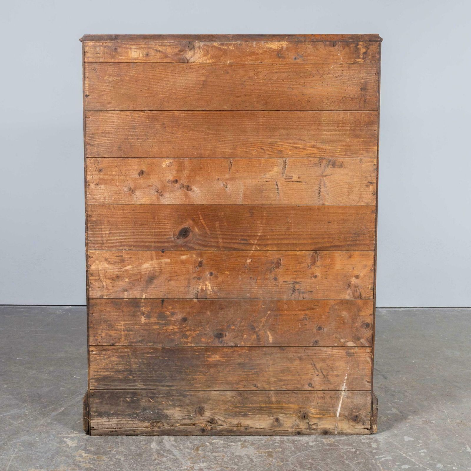 1940’s Small Oak French Atelier Filing Bank Of Drawers photo furniture