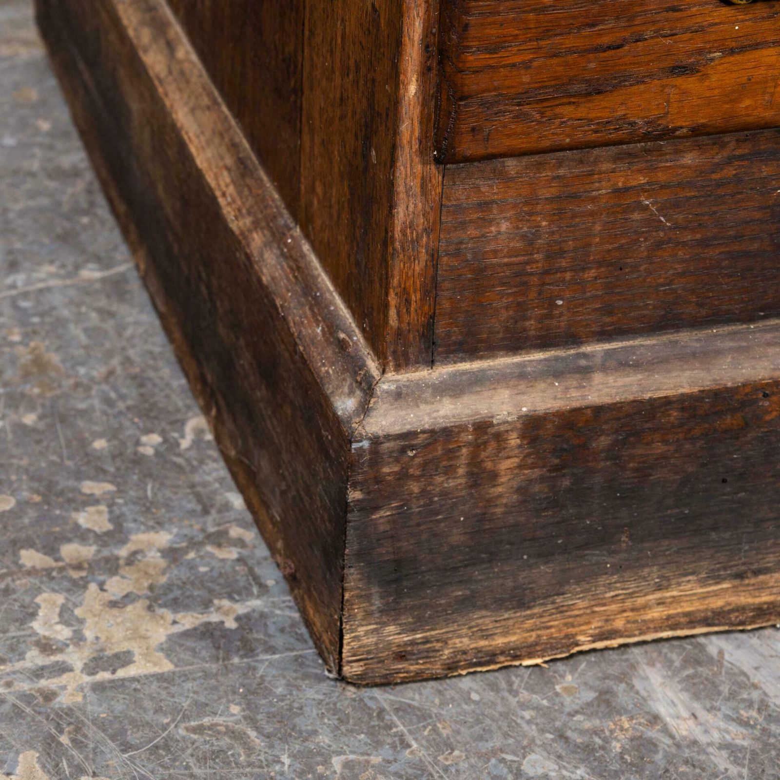 1940’s Small Oak French Atelier Filing Bank Of Drawers photo buy