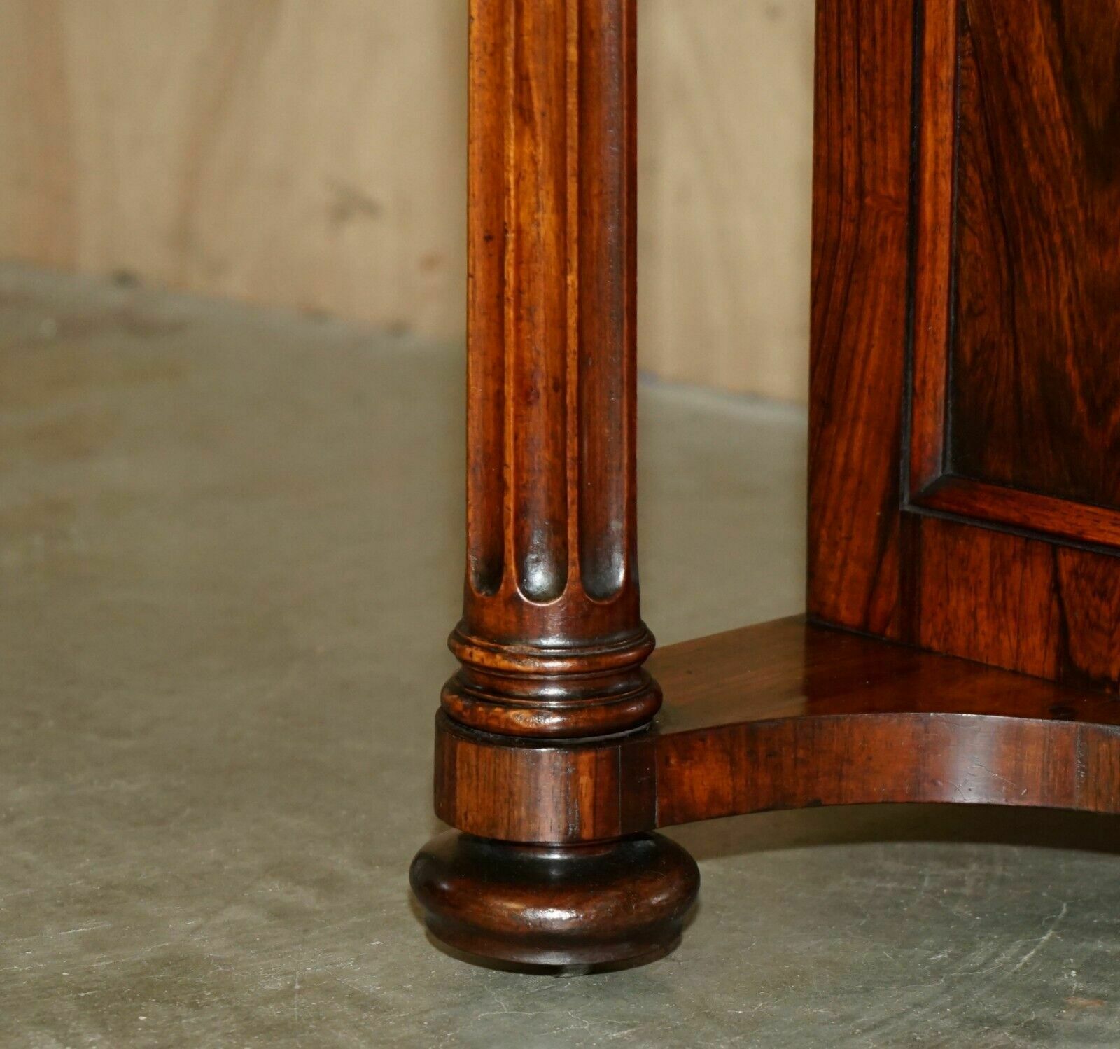 photo for sale Antique Original Regency Circa 1810 1820 Rosewood Brown Leather Davenport Desk