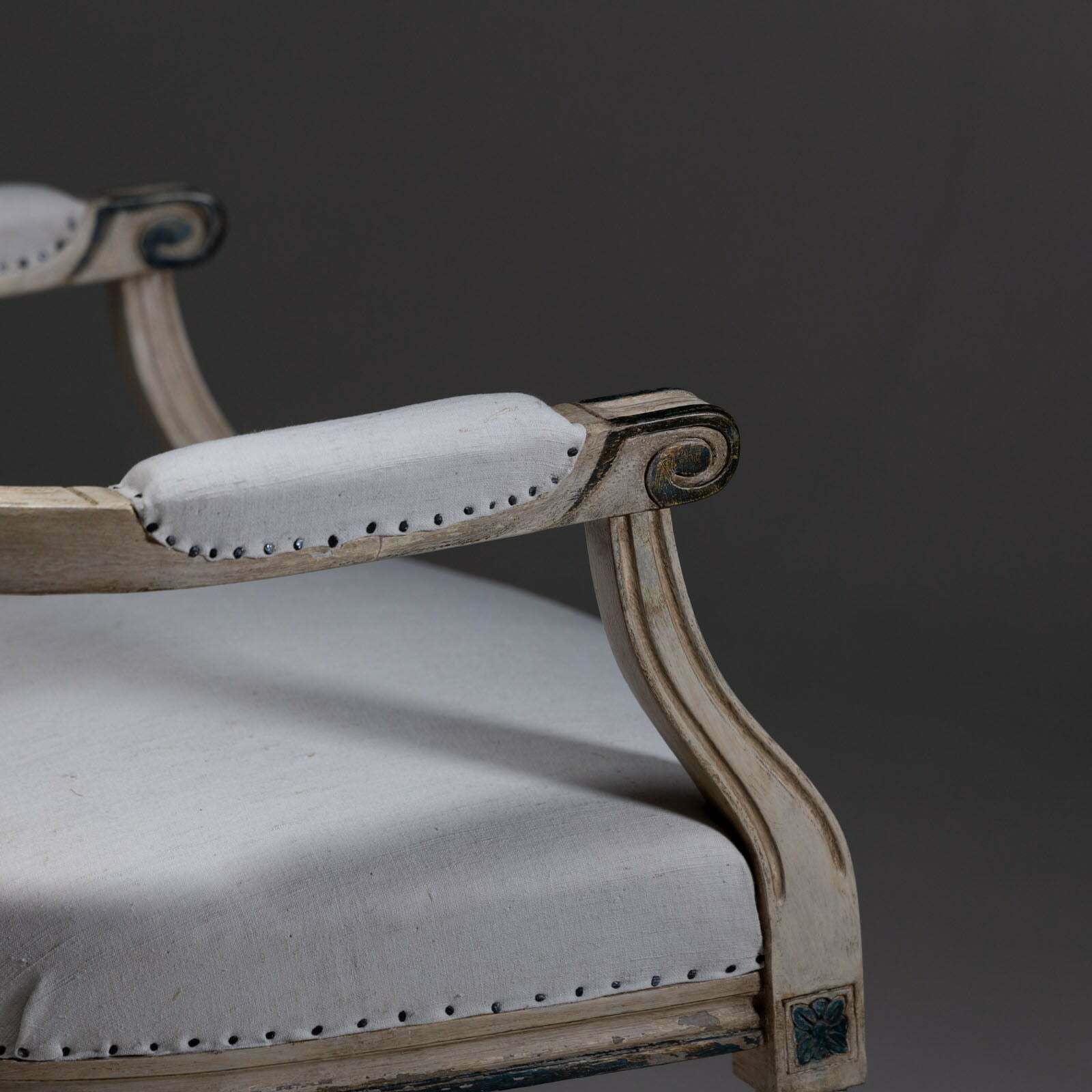 Pair Of Gustavian Style Medallion Chairs, Late 19th Century photo buy