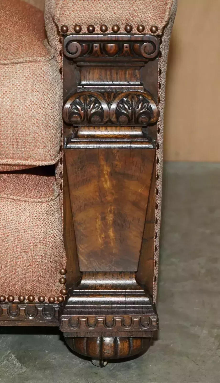 Pair Of Exquisite Antique William IV Flamed Mahogany Circa 1830 Club Armchairs photo vintage