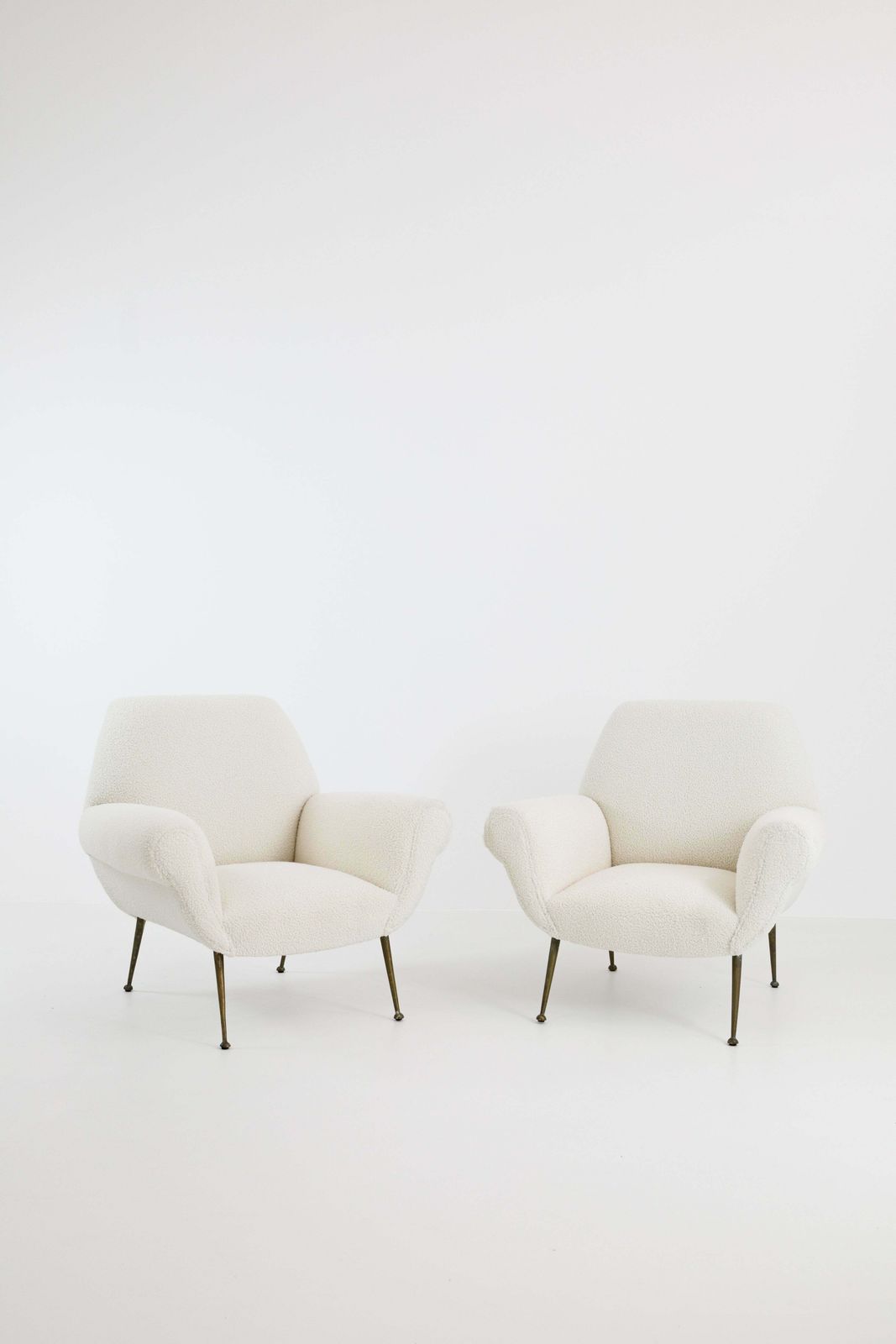Reupholstered Pair Of Armchairs By Gigi Radice For Minotti photo furniture