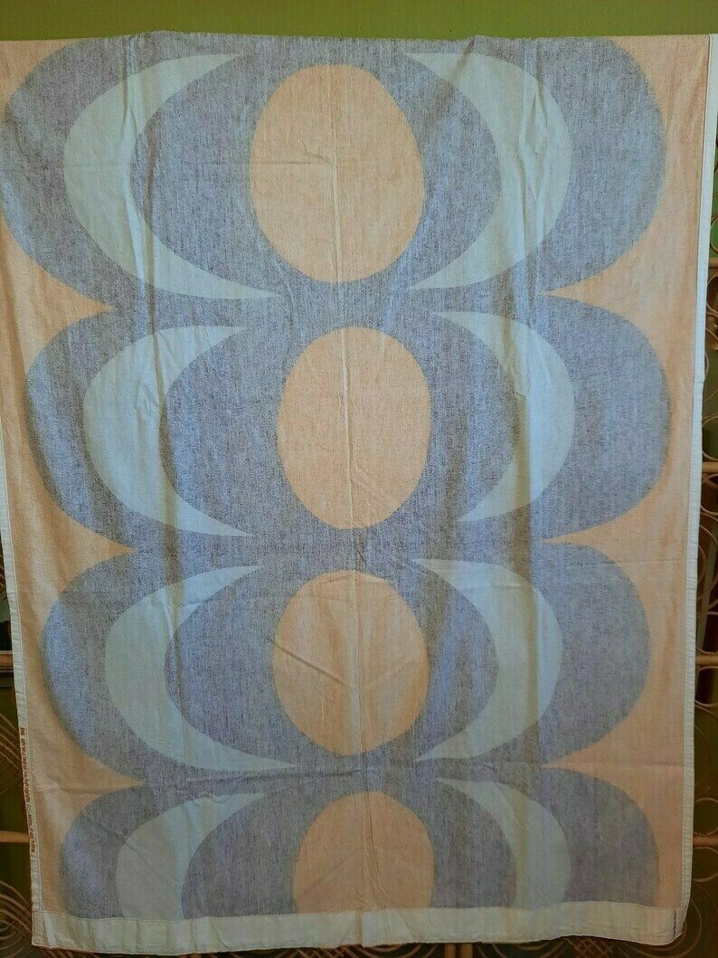 1960s Maija Isola For Marimekko Kaivo Curtain Panel   Table Runner   Finland   Scandinavian Decor photo for sale