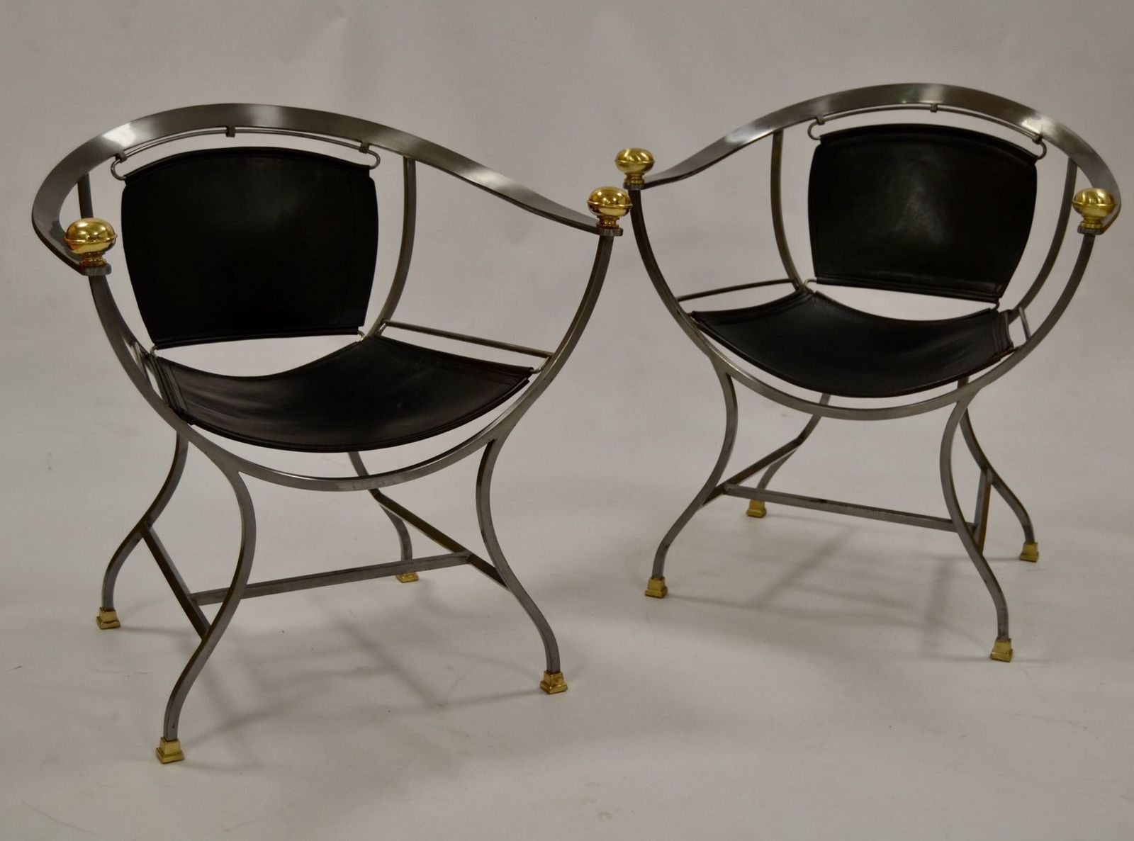 Italian Pompei Armchairs By Alberto Orlandi, 1970s