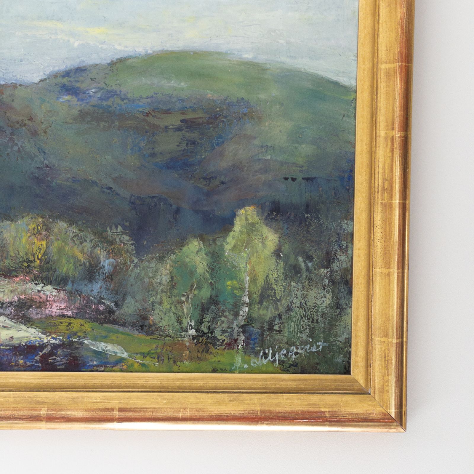 Original Mid 20th Century Swedish Landscape Oil Painting   Framed And Signed By Anders Liljeqvist (1889 1963) photo Art