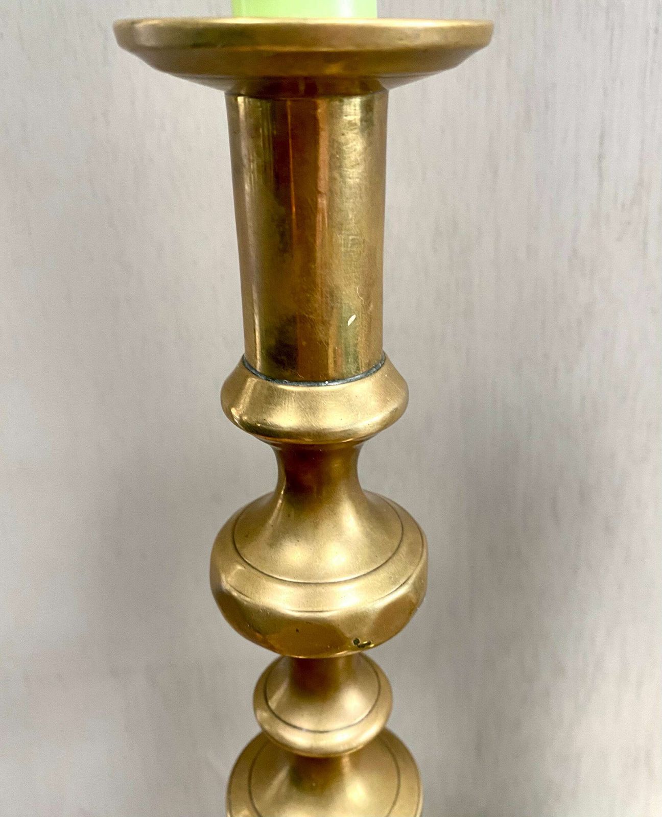 Pair Of Antique Victorian Brass Candlesticks. Tableware. Wedding Gift. photo 95.0