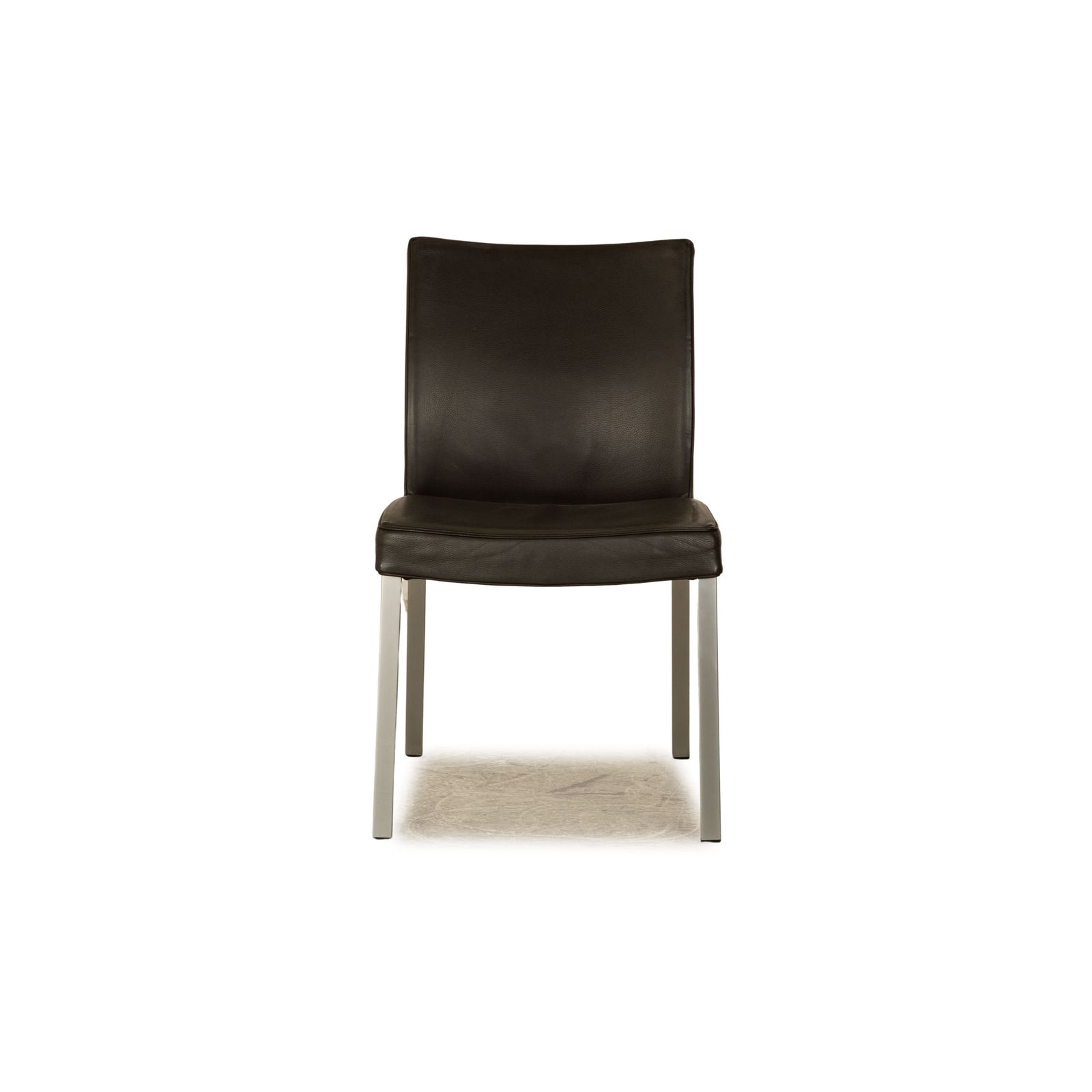 Set Of 6 Wittmann Times Leather Chairs Dark Brown Dining Room photo buy