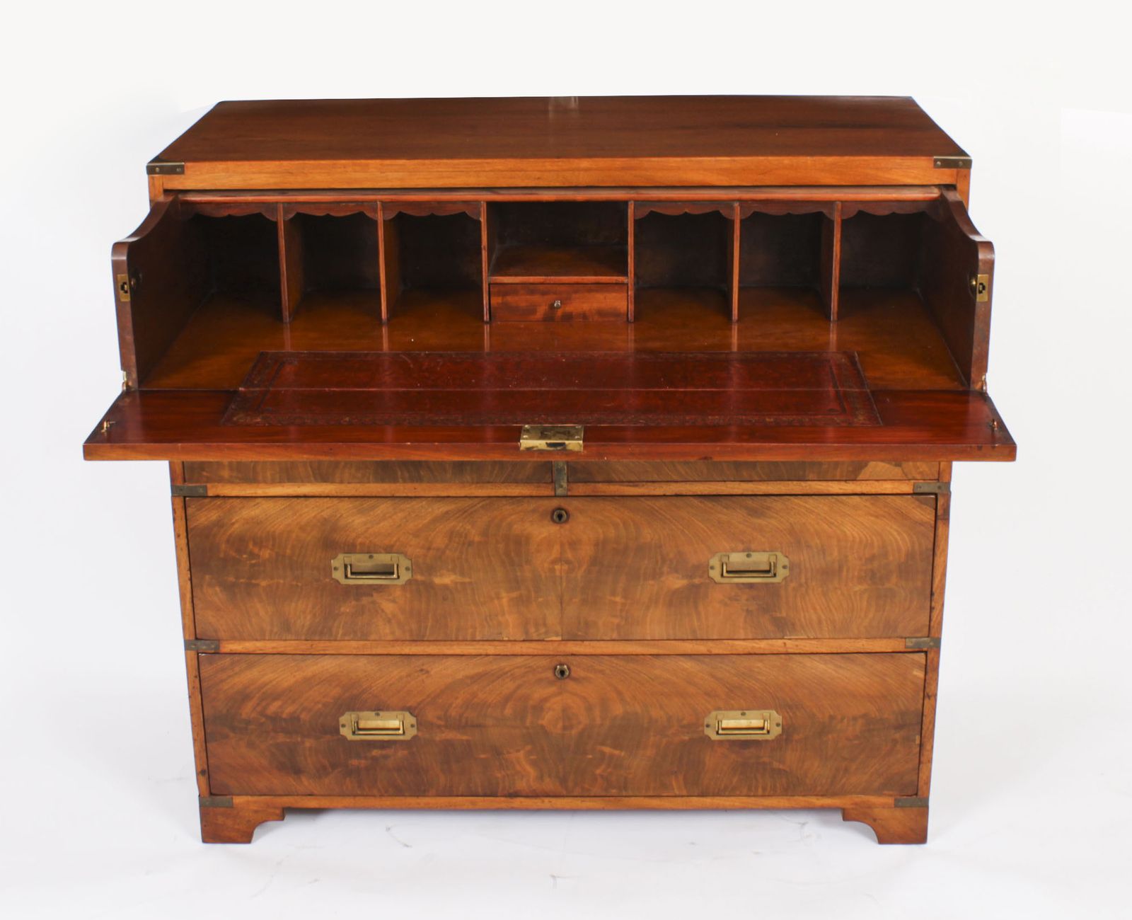 Campaign Era Military Secretaire Chest Of Drawers C1840 photo furniture