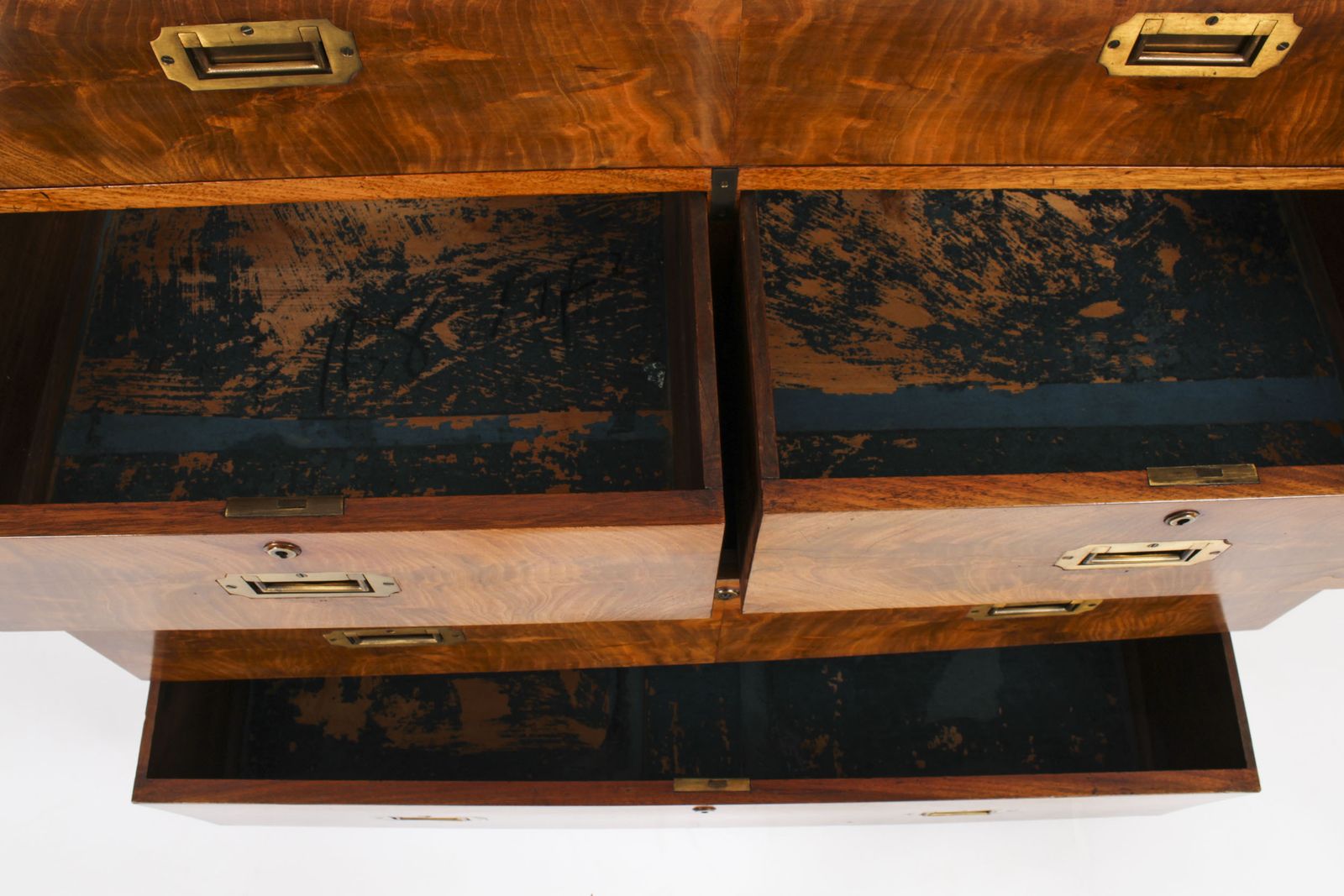 Furniture Campaign Era Military Secretaire Chest Of Drawers C1840 photo