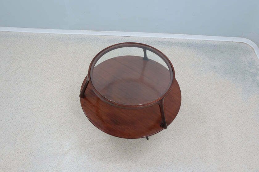 Pierluigi Giordani Occasional Round Coffee Table 1950s photo vinterior