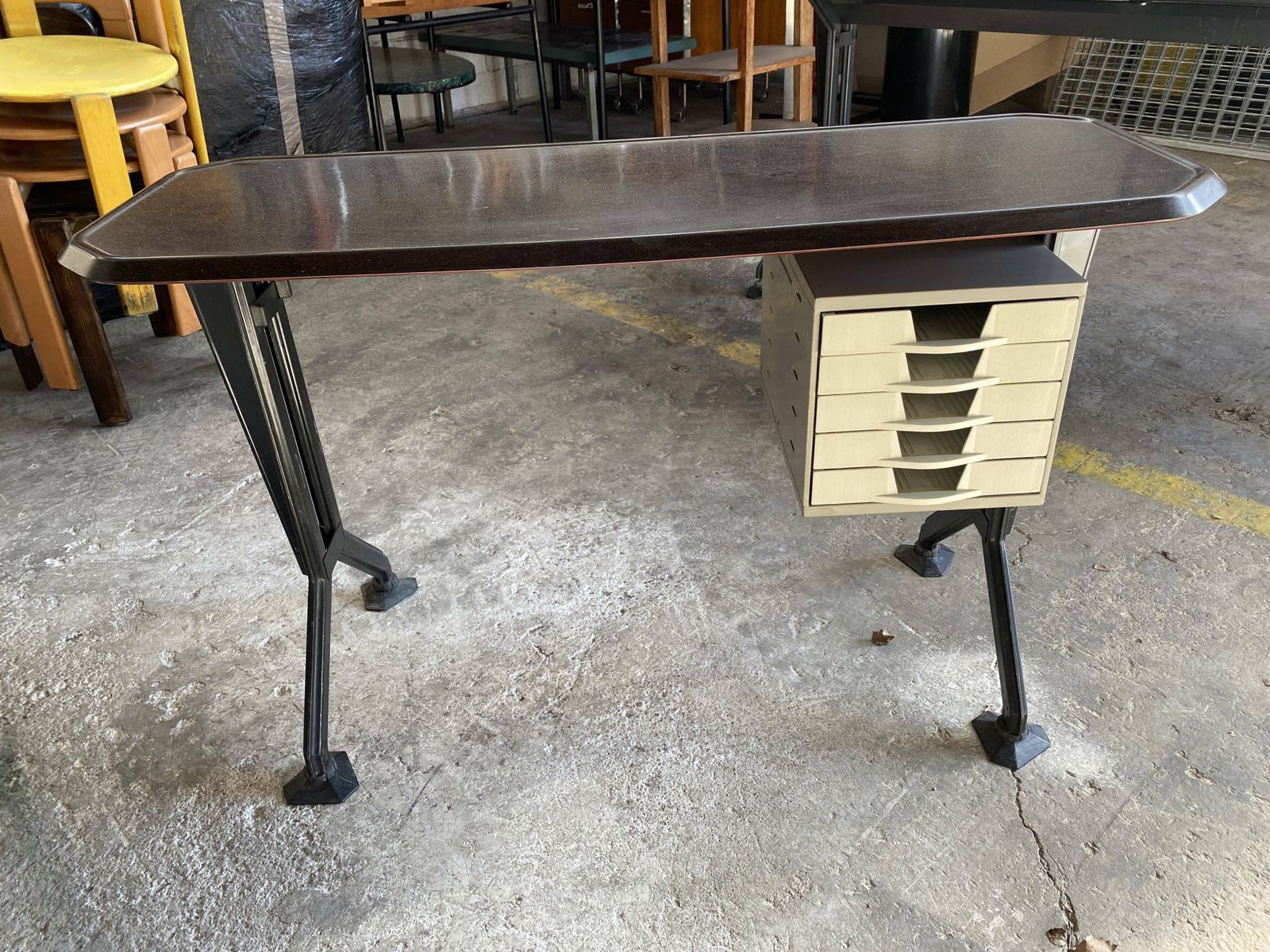 Arco Series Desk With Drawer By Bbpr For Olivetti Synthesis, 1960s photo Furniture