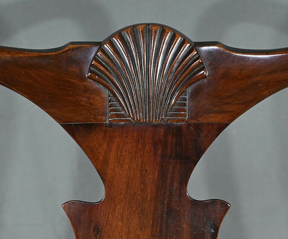 photo for sale Pair Of Chippendale Mahogany Armchairs, England   Early 20th Century