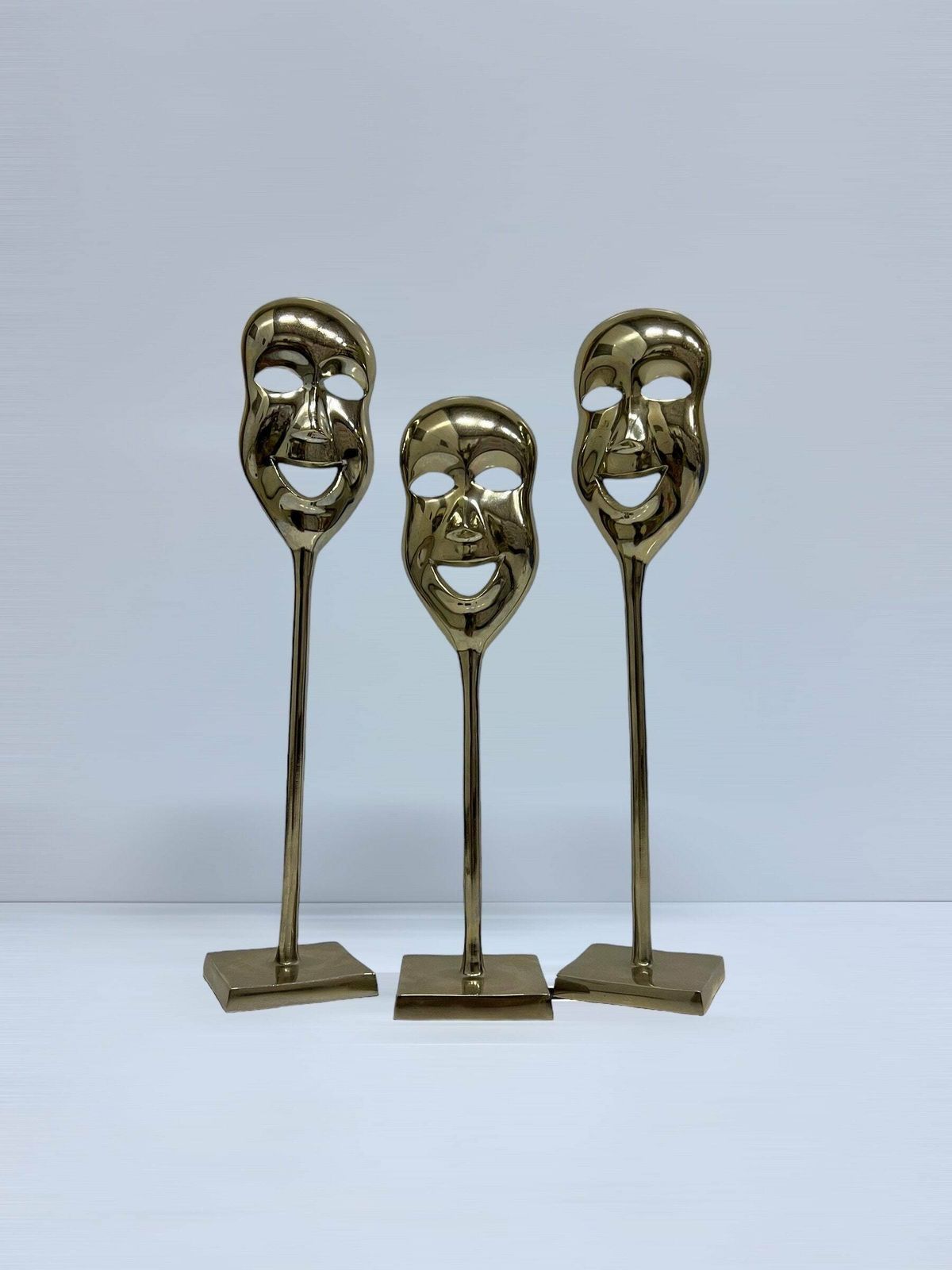 3 Vintage Masks Decoration, Venetian Face Masks, Comedy Smiling Faces, Nineties Home Decor, Theater And Movie Gift