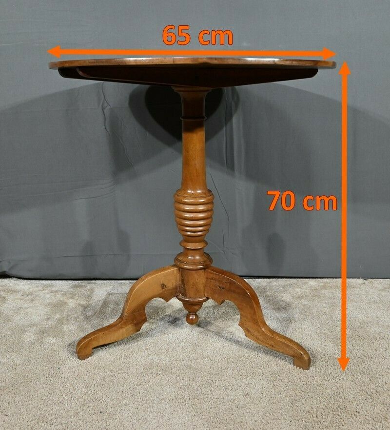 Furniture Walnut Pedestal Table, Louis Philippe Period – 1st Part 19th Century photo