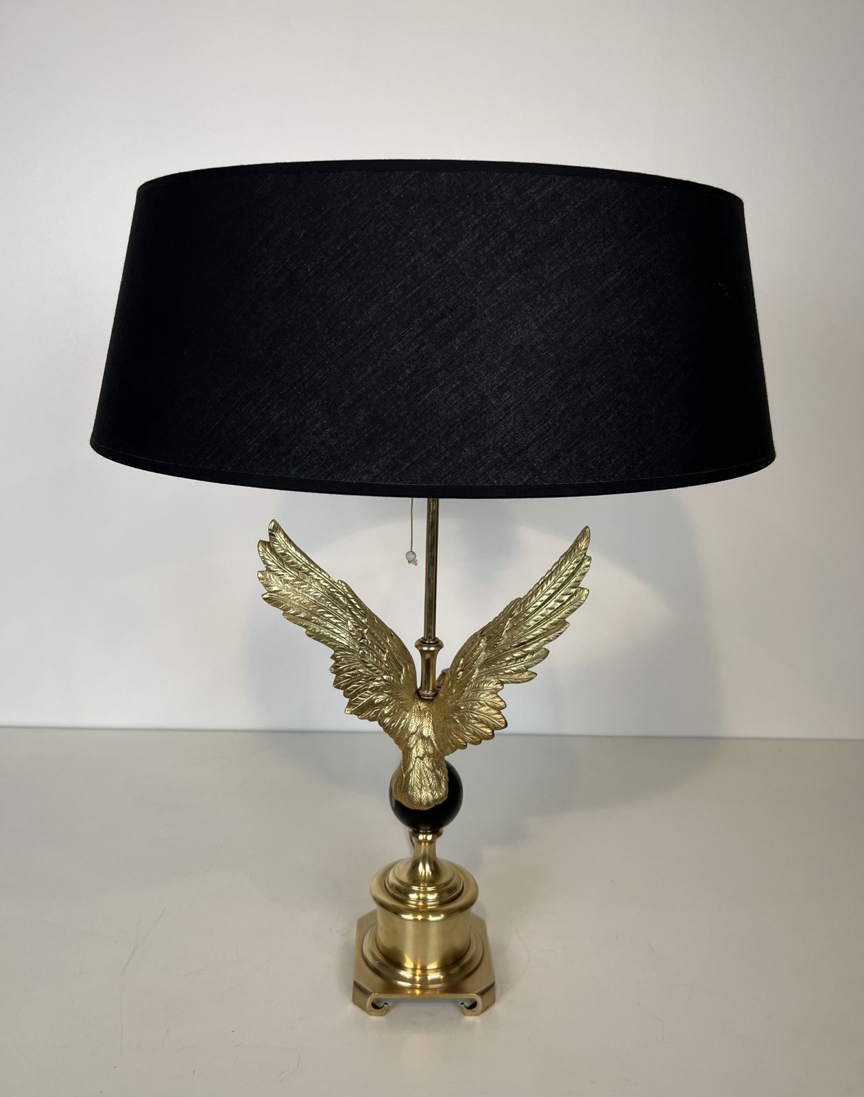 1950.0 Royal Eagle Lamp In Bronze In The Taste Of Maison Charles photo