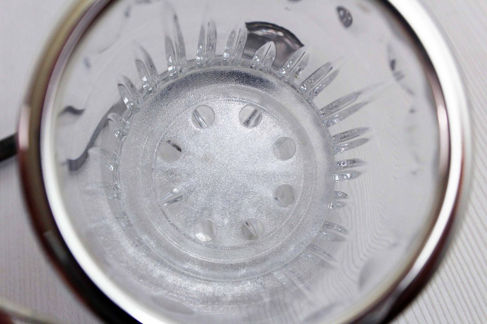 Ice Bucket In Crystal And Silver Metal With Its Spoon, France 1970 photo buy